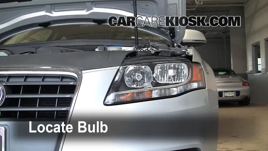 2009 Audi A4 Quattro 2.0L 4 Cyl. Turbo Lights Headlight (replace bulb)
